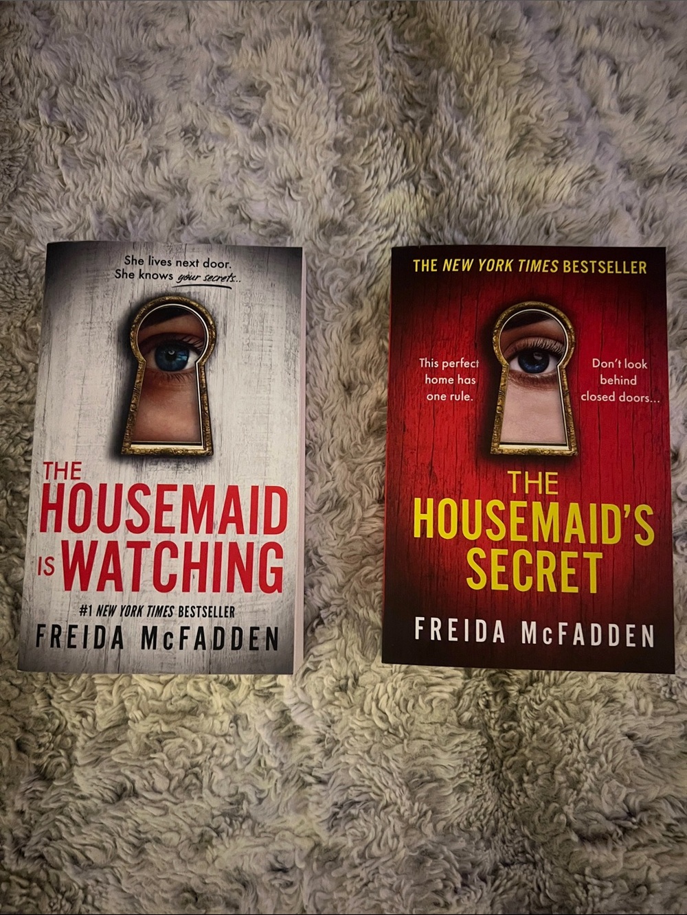 The Housemaid Is Watching / The Housemaid's Secret - Red and White Covers